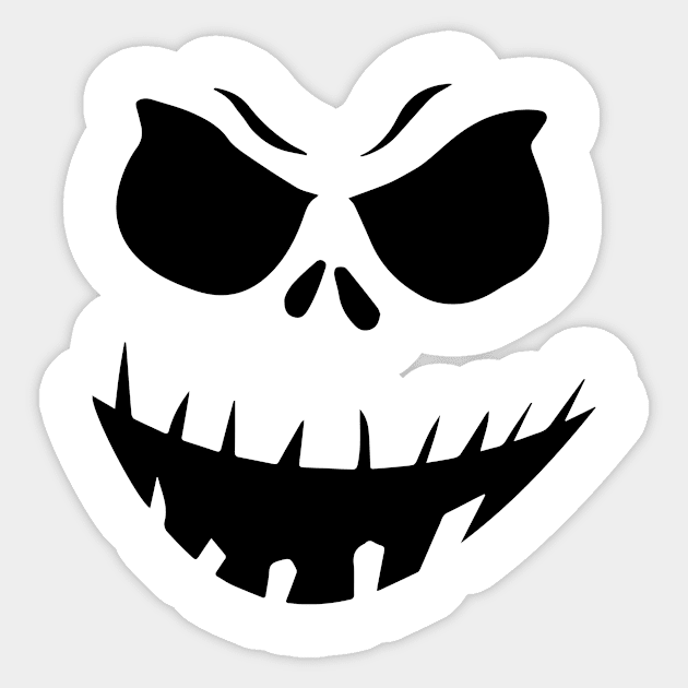 Scary Face Sticker by helloshirts